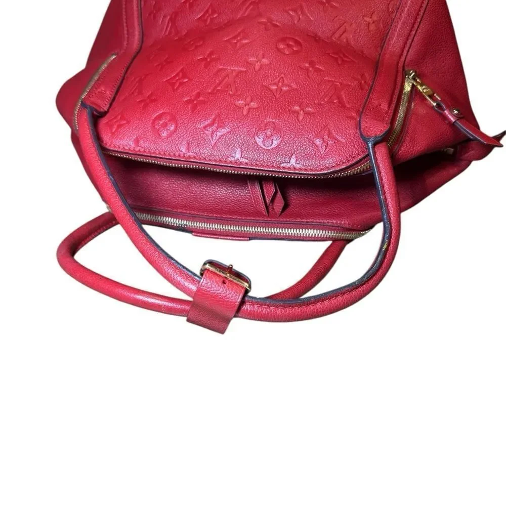 Louis Vuitton Cerise Monogram Empreiente Leather M41191 MM Marais LV Top Handle